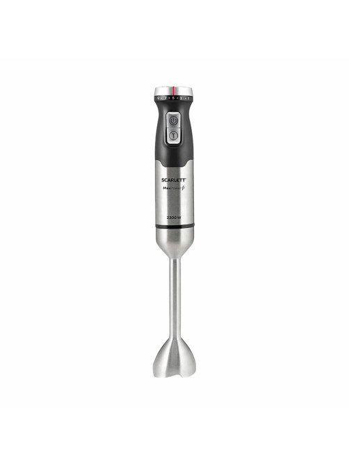 Блендер погружной SCARLETT SC-HB42F40, 2200 Вт, 9 скоростей, 3 насадки, стакан, черный