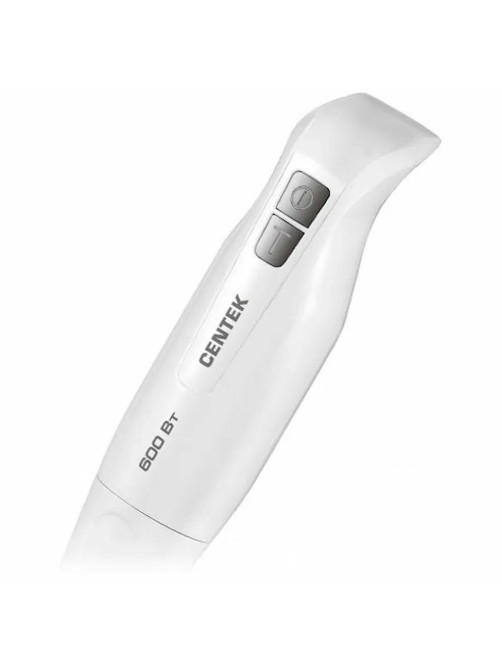 Блендер погружной CENTEK CT-1341, 600 Вт, 2 скорости, 1 насадка, белый, CT-1341 White