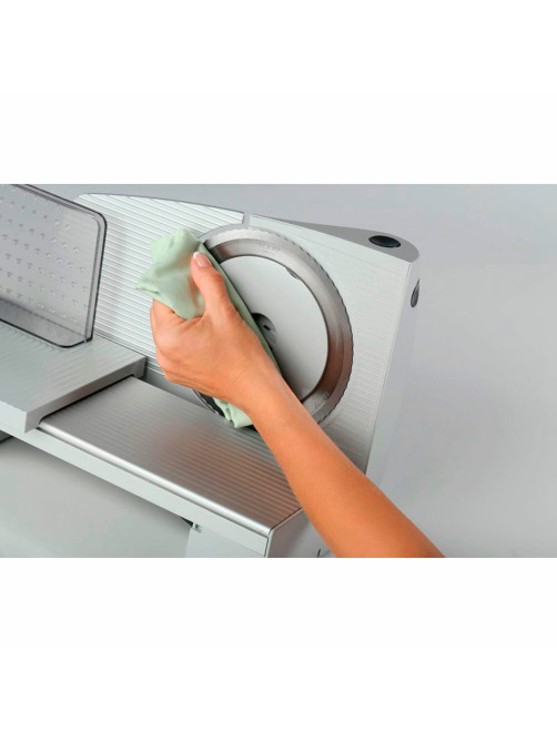 Ломтерезка GORENJE R607A, диаметр ножа 17 см, 110 Вт, диаметр ломтиков 0-15 мм, белый
