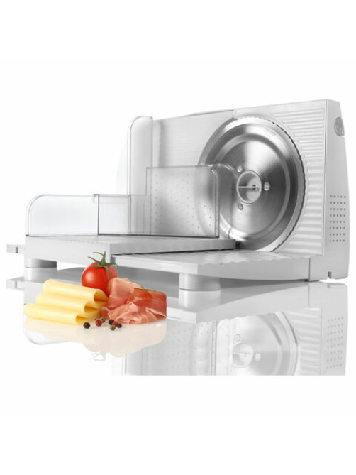 Ломтерезка GORENJE R401W, диаметр ножа 17 см, 100 Вт, диаметр ломтиков 0-17 мм, белый