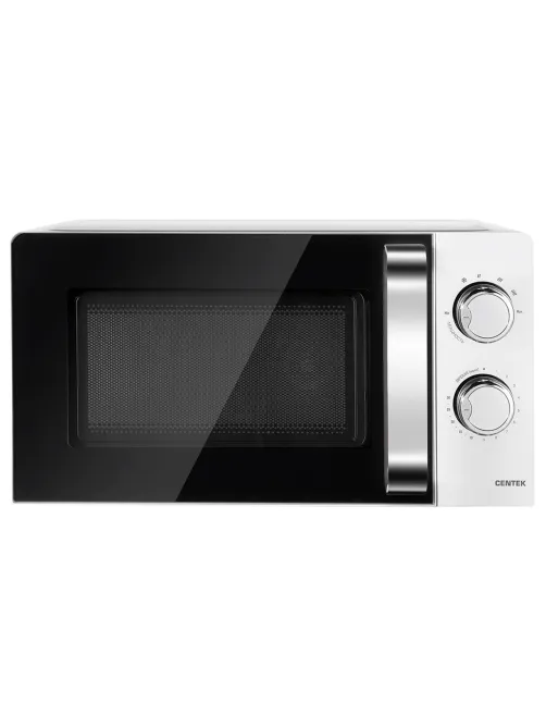 Микроволновая печь CENTEK CT-1575, объем 20 л, мощность 700 Вт, механическое управление, белая, CT-1575 White