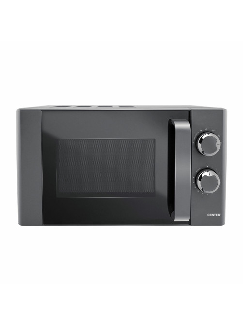 Микроволновая печь CENTEK CT-1583, объем 20 л, мощность 700 Вт, механическое управление, черная, CT-1583 Gray