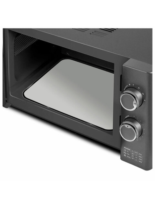Микроволновая печь без поворотного стола CENTEK CT-1573, объем 20 л, мощность 700 Вт, механическое управление, черная