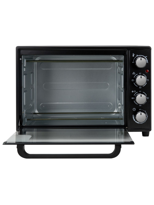 Мини-печь электрическая SONNEN EO-HL38K, 2000 Вт, 38 л, 3 режима нагрева, режим конвекции, таймер, механическое управление, черная, 458306