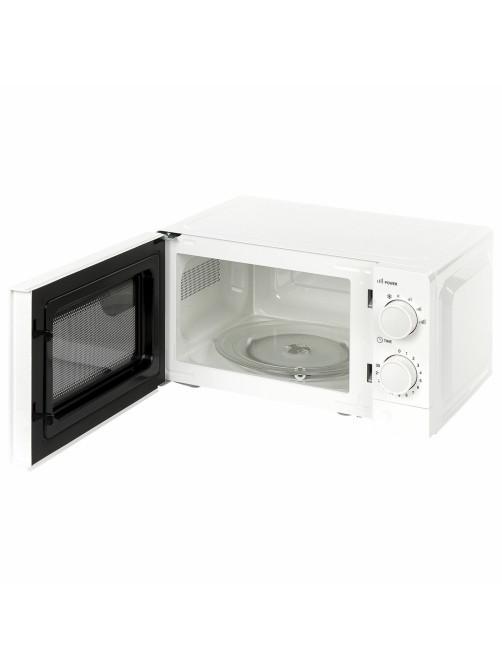 Микроволновая печь SONNEN MW2070B-6MW, 20 л, 700 Вт, таймер, механическое управление, белая, 454651