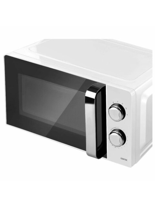 Микроволновая печь CENTEK CT-1575, объем 20 л, мощность 700 Вт, механическое управление, белая, CT-1575 White