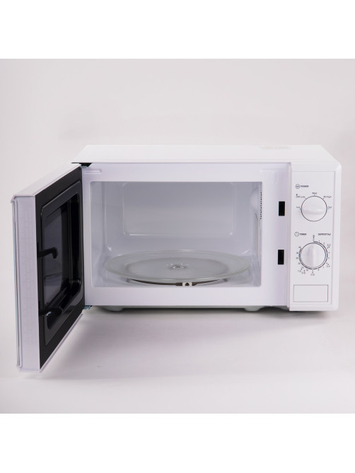 Микроволновая печь SONNEN MW2070B-5MW, 20 л, 700 Вт, таймер, механическое управление, белая, 454654