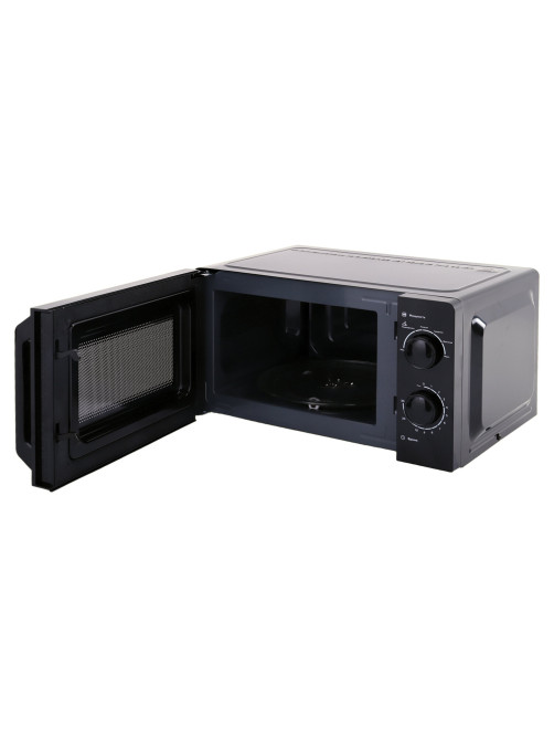 Микроволновая печь SONNEN MW2070BL-6MB, 20 л, 700 Вт, таймер, механическое управление, ручка, черная, 454983