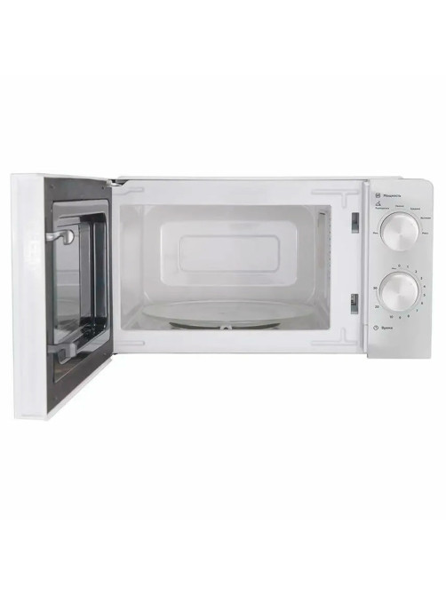 Микроволновая печь BQ (БИ-КЬЮ) MWO 20004SM/W, объем 20 л, мощность 700 Вт, механическое управление, белая, 86185120