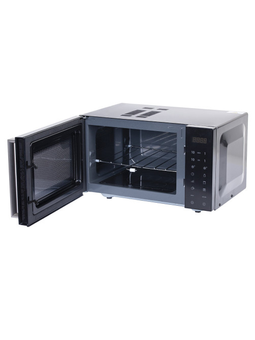 Микроволновая печь без поворотного стола BRASSON (БРАССОН) MW2390D-11GP, ГРИЛЬ, 9 ПРОГРАММ, 23л, 900Вт, сенсорное управление, черная, 454981