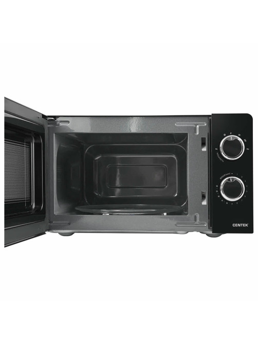 Микроволновая печь CENTEK CT-1575, объем 20 л, мощность 700 Вт, механическое управление, черная