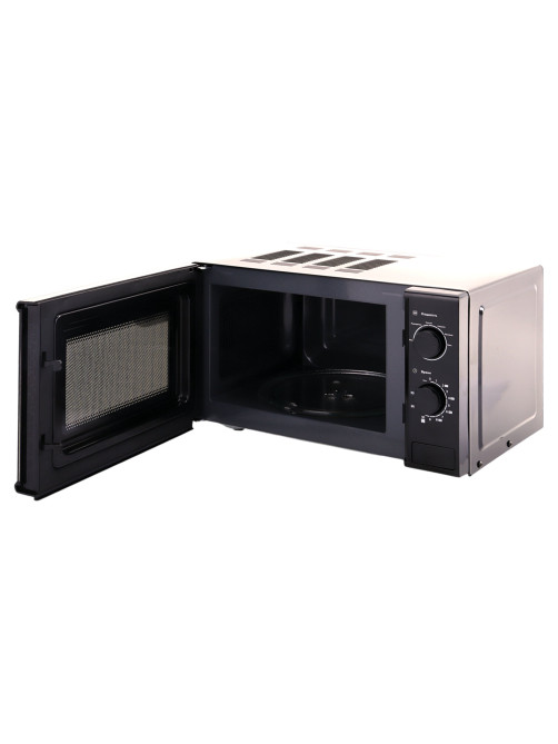 Микроволновая печь SONNEN MW2070BL-6M, 20 л, 700 Вт, таймер, механическое управление, кнопка, черная, 454984
