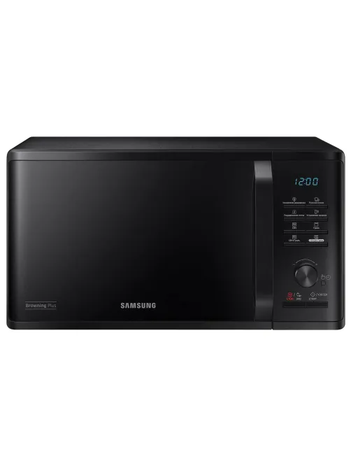 Микроволновая печь SAMSUNG MG23K3515AK/BW, объем 23 л, мощность 800 Вт, электронное управление, черная