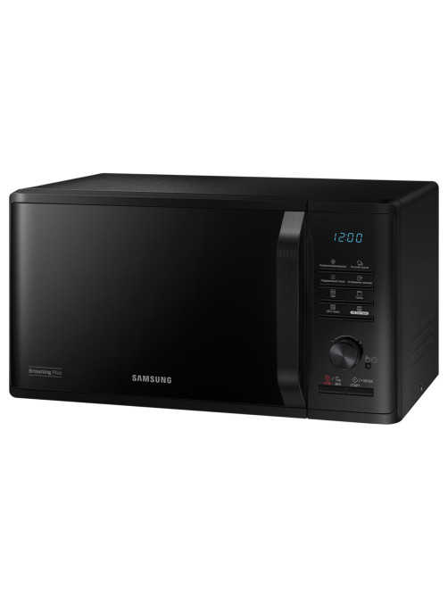 Микроволновая печь SAMSUNG MG23K3515AK/BW, объем 23 л, мощность 800 Вт, электронное управление, черная