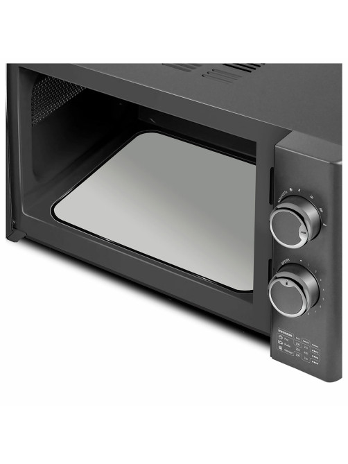 Микроволновая печь без поворотного стола CENTEK CT-1573, объем 20 л, мощность 700 Вт, механическое управление, черная