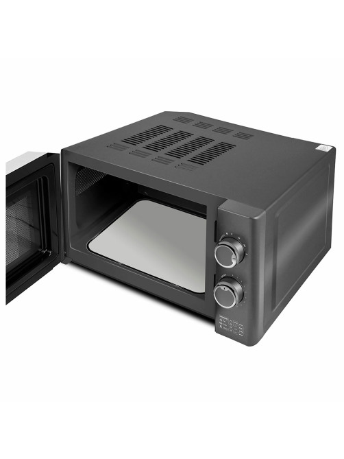 Микроволновая печь без поворотного стола CENTEK CT-1573, объем 20 л, мощность 700 Вт, механическое управление, черная