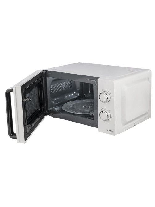 Микроволновая печь CENTEK CT-1575, объем 20 л, мощность 700 Вт, механическое управление, белая, CT-1575 White