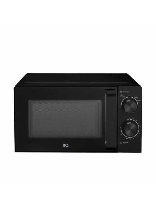 Микроволновая печь BQ (БИ-КЬЮ) MWO 20004SM/W, объем 20 л, мощность 700 Вт, механическое управление, черная, 86201765