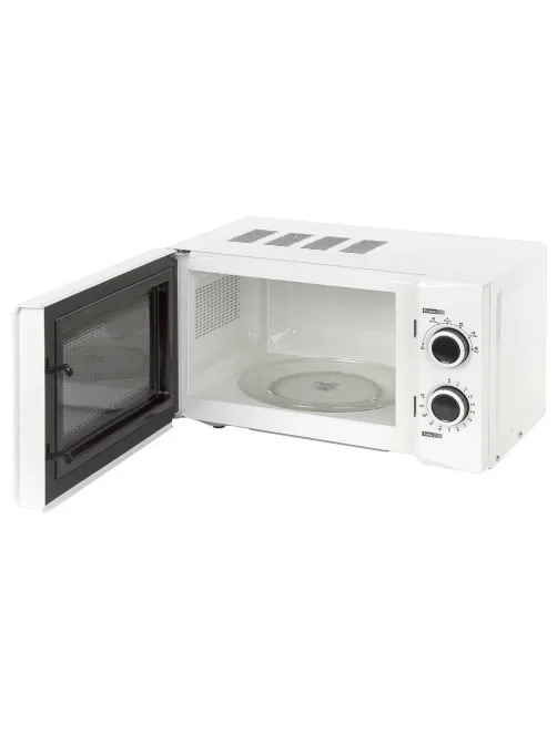 Микроволновая печь SONNEN MW2070H-6MW, 20 л, 700 Вт, таймер, механическое управление, белая, 454652
