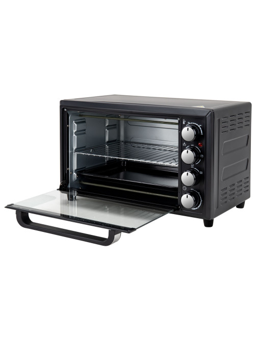 Мини-печь электрическая SONNEN EO-HL33, 1800 Вт, 33 л, 3 режима нагрева, таймер, механическое управление, черная, 458305