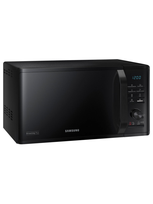 Микроволновая печь SAMSUNG MG23K3515AK/BW, объем 23 л, мощность 800 Вт, электронное управление, черная