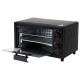 Мини-печь электрическая SONNEN EO-1001, 800 Вт, 10 л, таймер, нагрев до 230 °C, черная, 458308