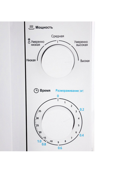 Микроволновая печь MIDEA MM720CY6-W объем 20 л, мощность 700 Вт, механическое управление, белая