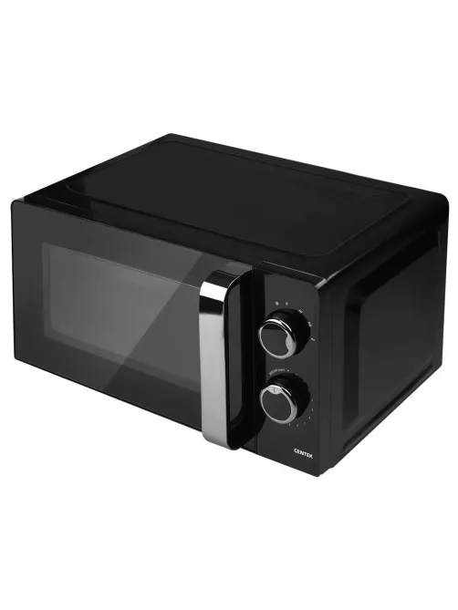Микроволновая печь CENTEK CT-1575, объем 20 л, мощность 700 Вт, механическое управление, черная