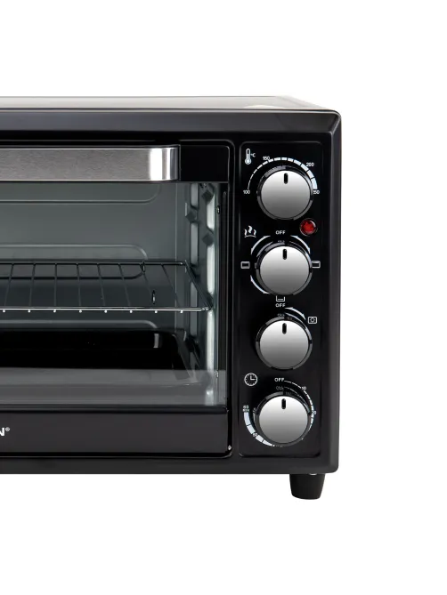 Мини-печь электрическая SONNEN EO-HL33, 1800 Вт, 33 л, 3 режима нагрева, таймер, механическое управление, черная, 458305
