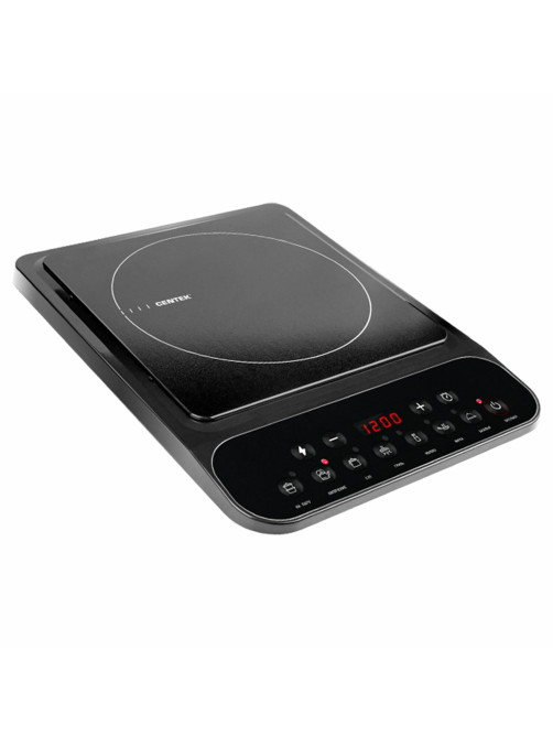 Настольная индукционная плита CENTEK CT-1517, 2000 Вт, 7 программ, электронное управление, черная, CT-1517 Black