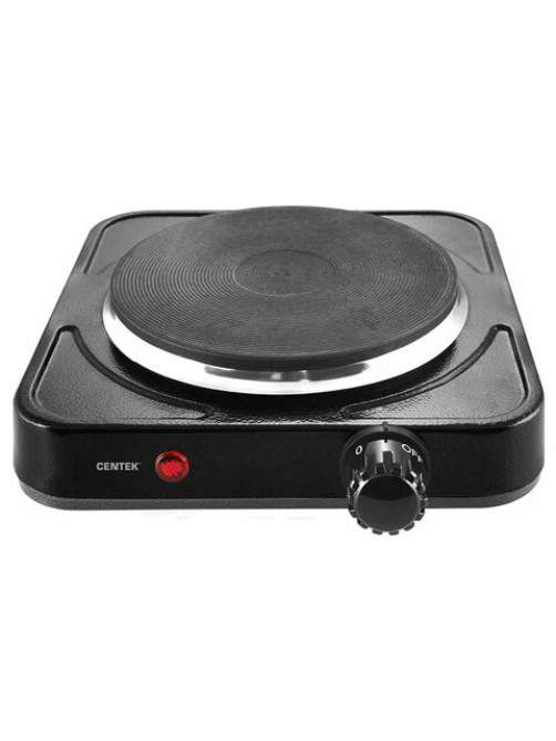 Настольная электрическая плита CENTEK CT-1506, 1000 Вт, 1 конфорка, 5 режимов нагрева, черная, CT-1506 Black