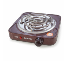 Настольная электрическая плита CENTEK CT-1508, 1000 Вт, 1 конфорка, 5 режимов нагрева, коричневая, CT-1508 Siberia