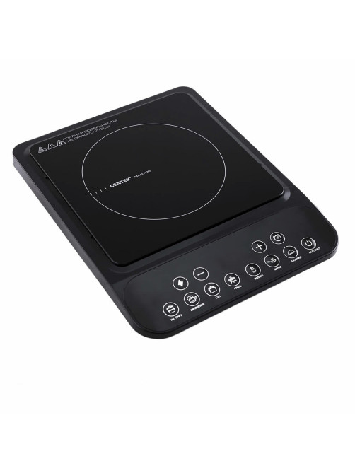 Настольная индукционная плита CENTEK CT-1517, 2000 Вт, 7 программ, электронное управление, черная, CT-1517 Black