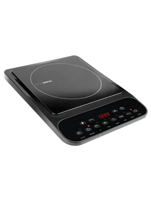Настольная индукционная плита CENTEK CT-1517, 2000 Вт, 7 программ, электронное управление, черная, CT-1517 Black