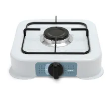 Настольная газовая плита CENTEK CT-1520, 1 конфорка, сменная форсунка (баллон/магистраль), белая