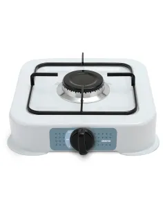 Настольная газовая плита CENTEK CT-1520, 1 конфорка, сменная форсунка (баллон/магистраль), белая