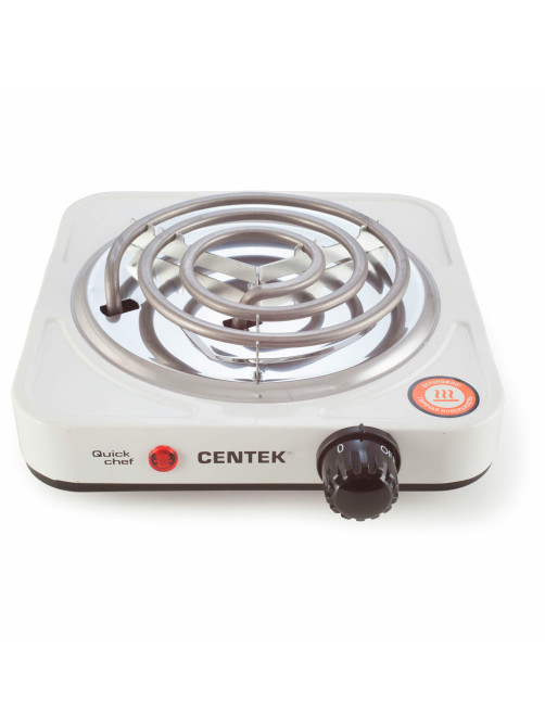 Настольная электрическая плита CENTEK CT-1508, 1000 Вт, 1 конфорка, 5 режимов нагрева, белая