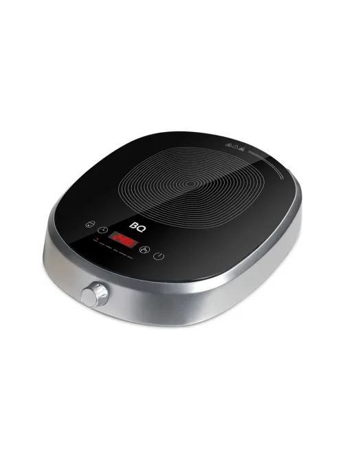 Настольная индукционная плита BQ (БИ-КЬЮ) HP121SS, 2400 Вт, 6 программ, электронное управление, серая, 86189881