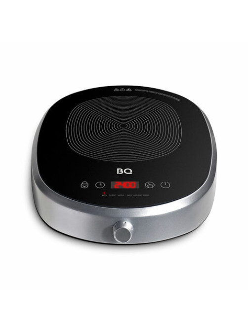 Настольная индукционная плита BQ (БИ-КЬЮ) HP121SS, 2400 Вт, 6 программ, электронное управление, серая, 86189881