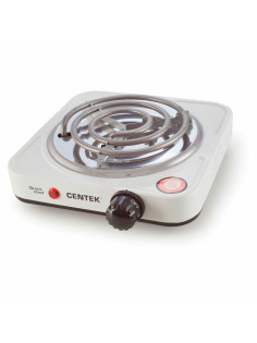 Настольная электрическая плита CENTEK CT-1508, 1000 Вт, 1 конфорка, 5 режимов нагрева, белая