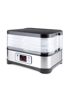 Сушилка для овощей BQ (БИ-КЬЮ) FD1001, объём 10 л, 250 Вт, 5 поддонов, электронное управление, стальная, 86192128