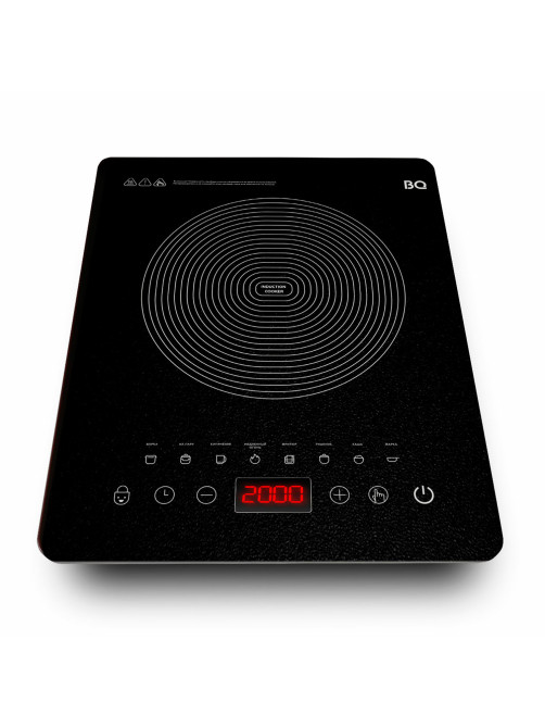 Настольная индукционная плита BQ (БИ-КЬЮ) HP106B, 2000 Вт, 8 программ, электронное управление, черная, 86202117