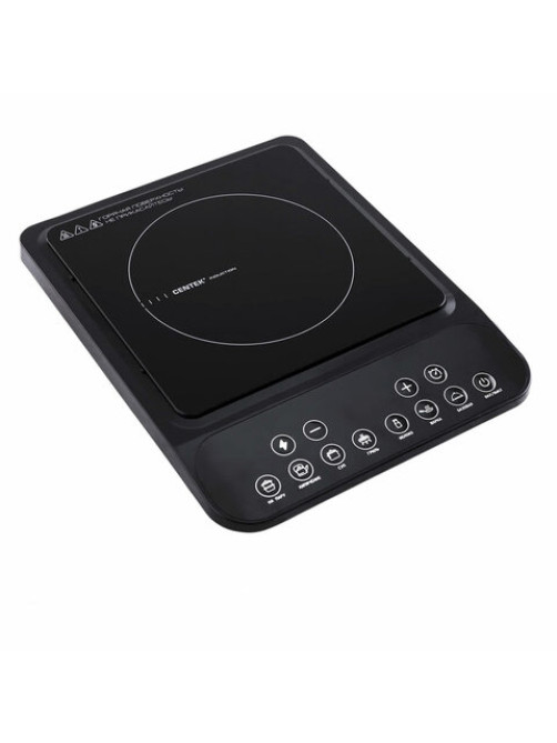 Настольная индукционная плита CENTEK CT-1517, 2000 Вт, 7 программ, электронное управление, черная, CT-1517 Black