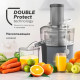 Соковыжималка BQ (БИ-КЬЮ) J1008, 1200 Вт, стакан 1,1 л, емкость жмыха 0,9 л, металл, серый, 86196937