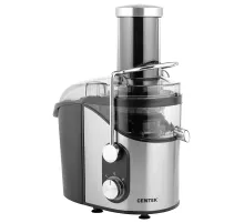 Соковыжималка CENTEK CT-1212, 1200 Вт, стакан 1,1 л, емкость для жмыха 1,7 л, металл, сталь/черный