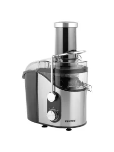 Соковыжималка CENTEK CT-1212, 1200 Вт, стакан 1,1 л, емкость для жмыха 1,7 л, металл, сталь/черный