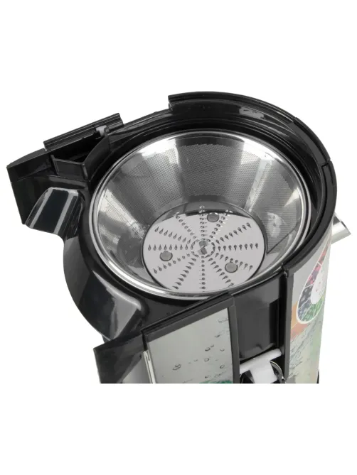 Соковыжималка POLARIS PEA 0829 Fruit Fusion, 800 Вт, стакан 0,35 л, емкость жмыха 1 л, пластик, сталь/черный, 15935