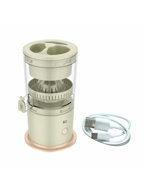 Соковыжималка для цитрусовых аккумуляторная BQ (БИ-КЬЮ) J3000, 45 Вт, стакан 0,2 л, пластик, зеленая, 86196906