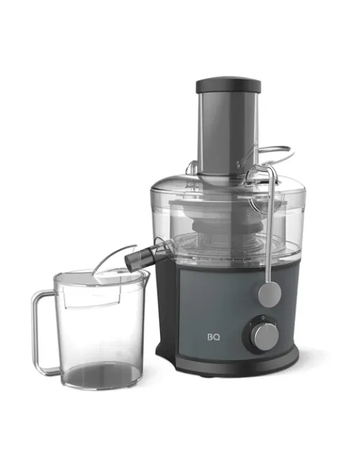 Соковыжималка BQ (БИ-КЬЮ) J1008, 1200 Вт, стакан 1,1 л, емкость жмыха 0,9 л, металл, серый, 86196937