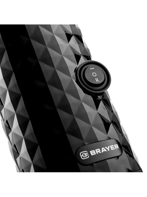Соковыжималка шнековая BRAYER BR1701, 130 Вт, функция реверс, контейнер для сока 0,6 л, черная